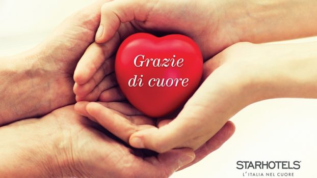 STARHOTELS annuncia l’iniziativa GRAZIE DI CUORE