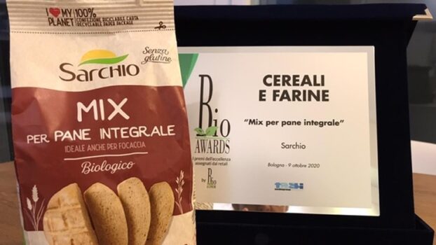 Il Mix per pane integrale Sarchio vince il prestigioso Bio Awards