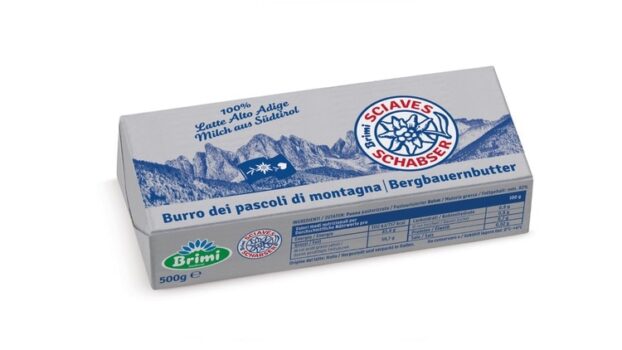 Nuovo formato da 500g per il burro Sciaves di Brimi