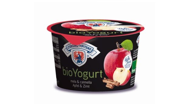 bioYogurt al gusto mela e cannella di Latteria Vipiteno, un mix dolce e speziato che fa subito inverno
