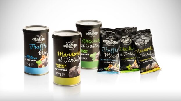Urbani Tartufi presenta la frutta secca al tartufo nero, l’aperitivo gourmand