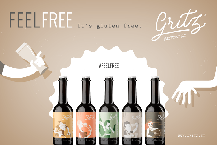 Il birrificio Gritz rivoluziona l’esperienza di bere birra con la nuova campagna Feel Free