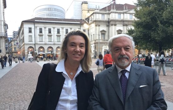ACHILLE COLOMBO CLERICI INCONTRA LAURA FALETTI CANDIDATA DELLA LISTA FORZA ITALIA