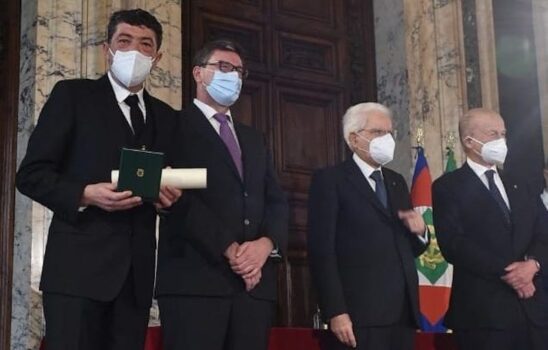 Al Maestro Nicola Fiasconaro la nomina a Cavaliere del Lavoro dal Presidente Sergio Mattarella