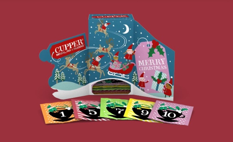 Aspettando Natale: Cupper propone il suo speciale Calendario dell’Avvento con 24 tè e infusi biologici