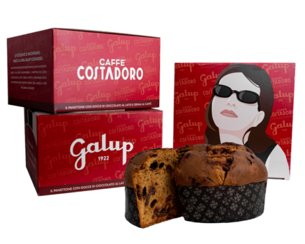 Nasce il panettone Galup con gocce di cioccolato al latte e crema al caffè Costadoro