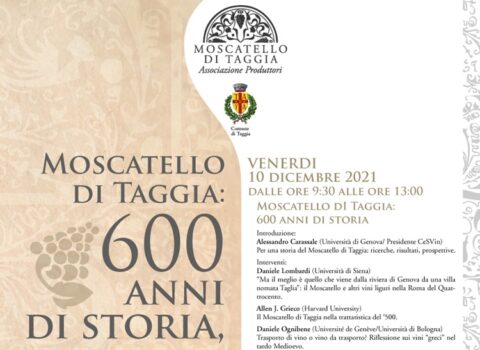 Moscatello di Taggia, 600 anni di storia, 10 anni di DOC
