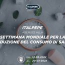Italpepe aderisce alla settimana mondiale per la riduzione del consumo di sale