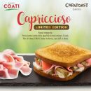 Salumi Coati e CapaToast: al via dal 10 marzo la nuova partnership