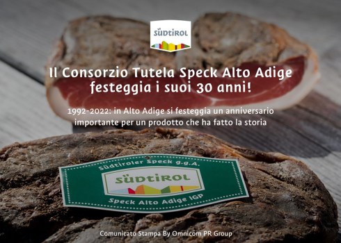 Il Consorzio Tutela Speck Alto Adige festeggia i suoi 30 anni!