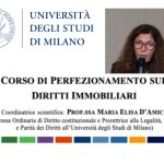 Corso di perfezionamento sui diritti immobiliari dell’Università degli Studi di Milano – Patrocinato da Assoedilizia