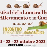 Ritorna a Cherasco il FESTIVAL DELLA LUMACA HELIX con Giovanni Avagnina - Programma eventi
