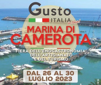 Gusto Italia torna nel Cilento a Marina di Camerota dal 26 al 30 luglio 2023