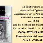 CASA MICHELANGELO, il libro di Ornella Cornaglia, Alessandria 6 marzo 2024