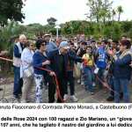 Festa delle Rose 2024 di Fiasconaro con 100 ragazzi + un "giovanotto" di 107 anni