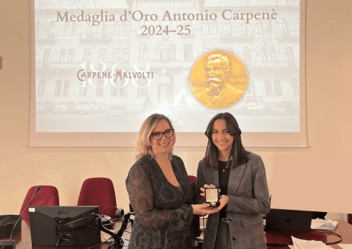 Conegliano:  Premio Antonio Carpenè a Gaia Corsello